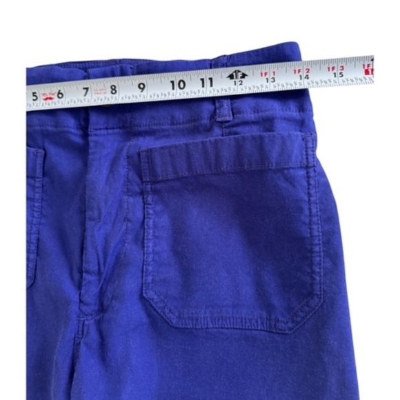 Maeve By Anthropologie Crop Collette In A Beautiful Purplish Blue Color Size 29 - Picture 4 of 5